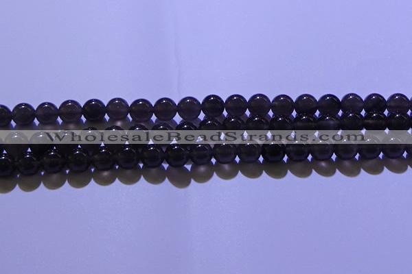 COB702 15.5 inches 8mm round ice black obsidian beads wholesale