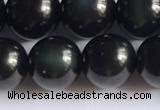 COB723 15.5 inches 10mm round black obsidian gemstone beads