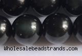 COB724 15.5 inches 12mm round black obsidian gemstone beads