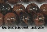 COB753 15.5 inches 10mm round mahogany obsidian beads wholesale