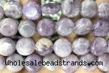 COIN115 15 inches 16mm coin kunzite gemstone beads