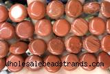 COIN124 15 inches 16mm coin red jasper beads