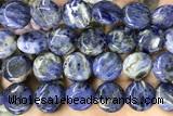 COIN129 15 inches 16mm coin sodalite gemstone beads