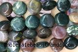 COIN133 15 inches 16mm coin bloodstone jasper beads