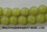 COJ104 15.5 inches 10mm round olive jade beads wholesale