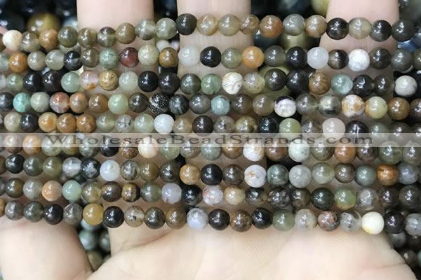 COJ490 15.5 inches 4mm round ocean jade beads wholesale