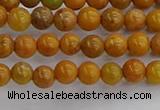 COJ600 15.5 inches 4mm round orpiment jasper beads wholesale