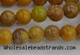 COJ601 15.5 inches 6mm round orpiment jasper beads wholesale