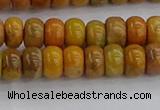 COJ611 15.5 inches 4*6mm rondelle orpiment jasper beads