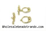 CONN07 6*24mm, 15-18mm copper toggle clasp gold plated