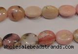 COP1022 15.5 inches 10*12mm oval natural pink opal gemstone beads