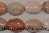 COP1025 15.5 inches 15*20mm oval natural pink opal gemstone beads