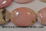 COP1027 15.5 inches 22*30mm oval natural pink opal gemstone beads