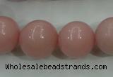 COP1217 15.5 inches 18mm round Chinese pink opal gemstone beads