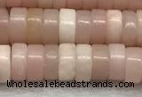 COP1233 15.5 inches 3*6mm heishi Chinese pink opal beads