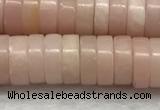 COP1234 15.5 inches 3*8mm heishi Chinese pink opal beads