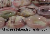 COP1273 15.5 inches 10*14mm oval natural pink opal gemstone beads