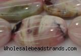 COP1280 15.5 inches 30*40mm oval natural pink opal gemstone beads