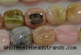 COP1299 15.5 inches 12*12mm square natural pink opal beads