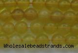 COP1301 15.5 inches 6mm round natural yellow opal gemstone beads