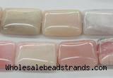 COP14 15.5 inches 15*20mm rectangle natural pink opal beads wholesale