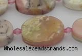 COP1439 15.5 inches 16*22mm oval natural pink opal gemstone beads