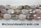 COP1497 22*28mm - 25*32mm faceted octagonal natural pink opal beads