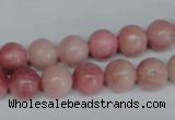 COP154 15.5 inches 12mm round pink opal gemstone beads wholesale