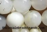 COP1586 15.5 inches 10mm round white opal gemstone beads