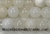 COP1588 15.5 inches 6mm round white opal gemstone beads