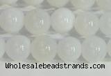 COP1615 15.5 inches 6mm round white opal gemstone beads