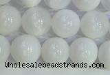 COP1616 15.5 inches 8mm round white opal gemstone beads