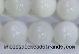 COP1618 15.5 inches 12mm round white opal gemstone beads