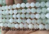 COP1636 15.5 inches 8mm round natural green opal beads