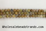 COP1670 15.5 inches 6mm round yellow opal gemstone beads