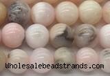 COP1702 15.5 inches 6mm round natural pink opal gemstone beads