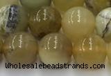 COP1737 15.5 inches 10mm round yellow opal beads wholesale