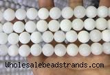 COP1773 15.5 inches 10mm round white opal gemstone beads