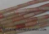 COP178 15.5 inches 4*13mm tube pink opal gemstone beads wholesale