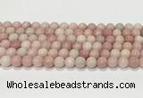 COP1822 15.5 inches 8mm round Chinese pink opal gemstone beads wholesale