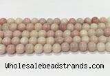 COP1823 15.5 inches 10mm round Chinese pink opal gemstone beads wholesale