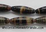 COP242 15.5 inches 10*30mm rice natural brown opal gemstone beads