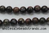 COP265 15.5 inches 8mm round natural grey opal gemstone beads