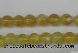 COP332 15.5 inches 8mm round yellow opal gemstone beads wholesale