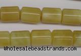 COP340 15.5 inches 10*14mm tube yellow opal gemstone beads