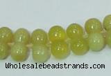 COP355 15.5 inches 8*16mm bone shape yellow opal gemstone beads