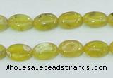 COP361 15.5 inches 9*12mm oval yellow opal gemstone beads wholesale