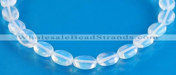 COP37 10*13mm flat oval translucent opal stone beads Wholesale