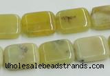 COP373 15.5 inches 13*18mm rectangle yellow opal gemstone beads