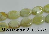 COP376 15.5 inches 10*14mm oval yellow opal gemstone beads wholesale